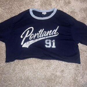 Garage Navy and Light Blue Portland Tee